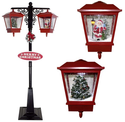 Snowing led double lantern - led,