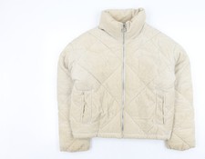 Topshop Women's Beige Quilted