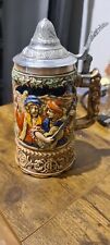 German Style Beer Stein Musical Vintage Tankard