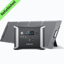 Dabbsson Portable Power Station 1330Wh Generator with 210W Solar Panel Camping