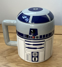 Vintage Star Wars R2-D2 Large Mug with Lid 3D Ceramic Cup Genuine Licensed Rare