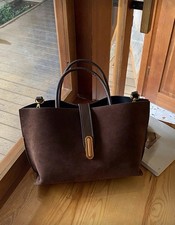 Brown Suede Tote Bag Women