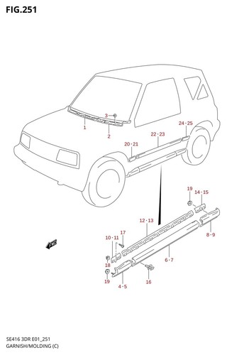 Suzuki genuine clip - genuine,