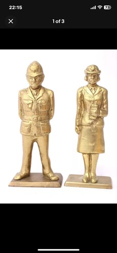 Brass policeman and - policeman,