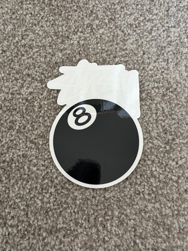 Stussy ball sticker white - ball,
