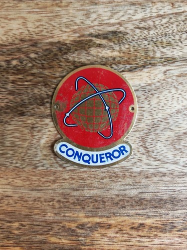 Conqueror head badge vintage - conqueror, /