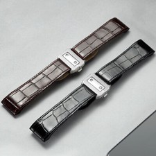 For Cartier Santos WSSA High-grade Strap Genuine Leather Watch Band 20*18 23*21