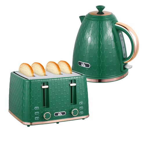 Green kettle and - 1.7l, slice