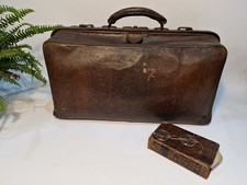Antique Leather Gladstone bag