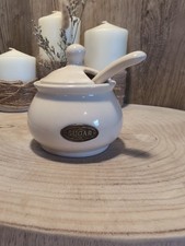 Sugar Bowl with Lid & Spoon