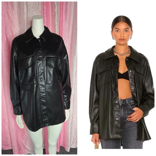 Zara black faux leather snap - zara,