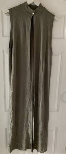 Zara long knit - waistcoat, dusky