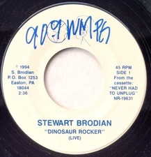 Stewart Brodian 45 Dinosaur Rocker - Rare 90's Lo-Fi Indie - HEAR