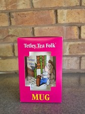 VINTAGE BOXED 1996 TETLEY TEA BAGS TETLEY TEA FOLKS MUG