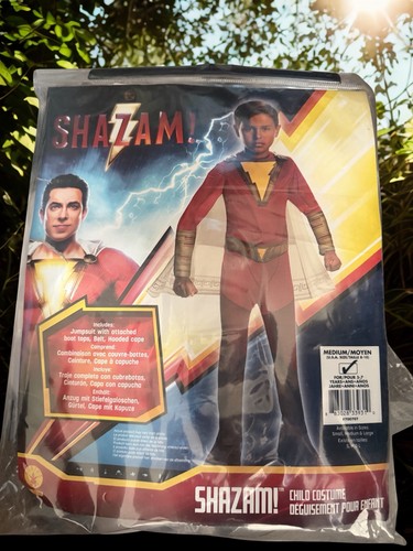 Shazam child costume - shazam, medium