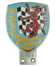 Vintage British Automobile Racing Club Enamel Car Badge Auto Emblem No. L8216