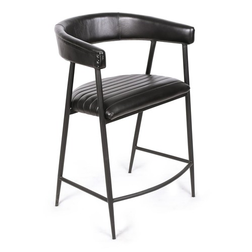 Genuine black leather bar - genuine,
