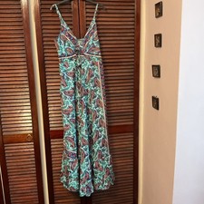 BRAND NEW GREEK GREEN FLORAL SUN DRESS Size Free Size