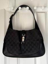 Gucci Jackie Canvas Hobo Bag