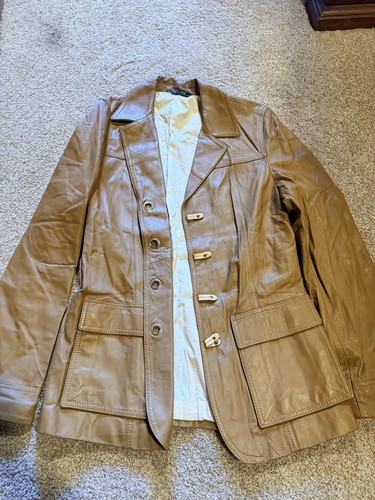 Italian leather blazer - italian,