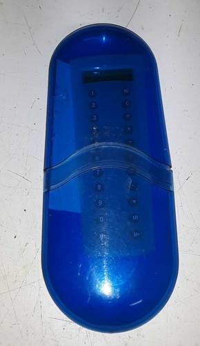 Vintage blue pill case