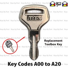 Toolbox Key for Halfords Clarke Maxus + other makes Code Range A01 to A20