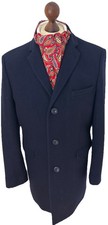 Ben Sherman Crombie Style Overcoat Navy Wool Mix Men’s Mod SKA 40R