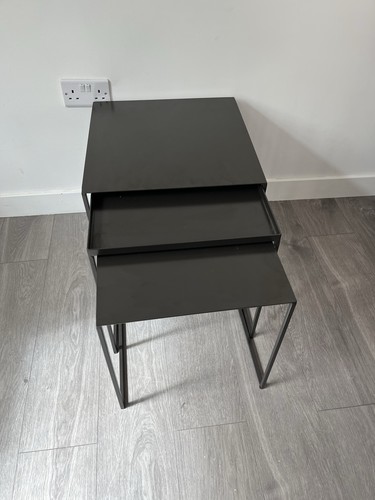 Nest tables black metal - nest,
