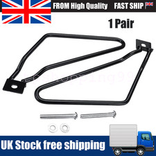 Universal Motorbike Motorcycle Saddle Bag Mount Bracket Bars Pannier Holder Rack