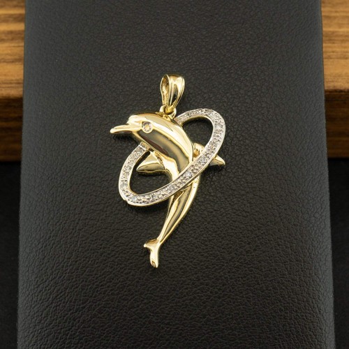 9ct yellow gold diamond - (so4),
