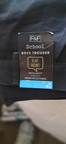 Boys school trousers flat - f&f,