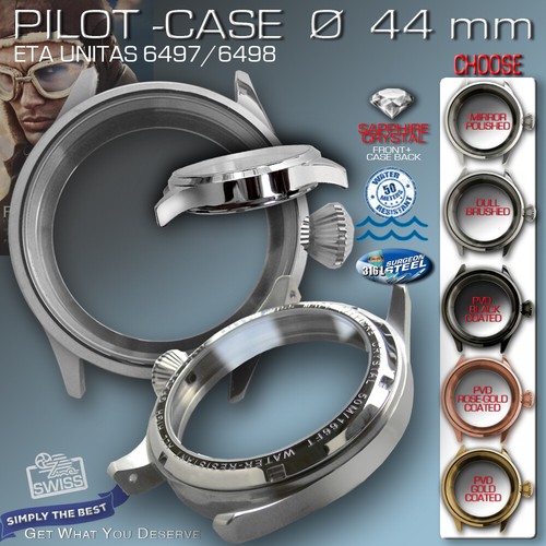 Watch case pilot mm - watch, 44