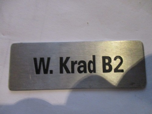 Type plate sign - bmw, w.krad