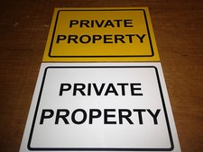 Large Outdoor Private Property Sign, Fully Weatherproof, 3mm Pastic 400 x 300