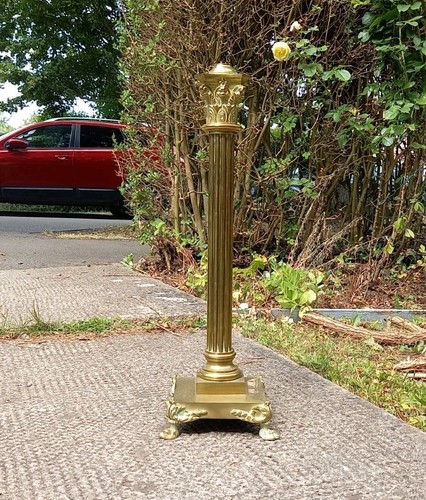 Large heavy victorian brass - heavy,