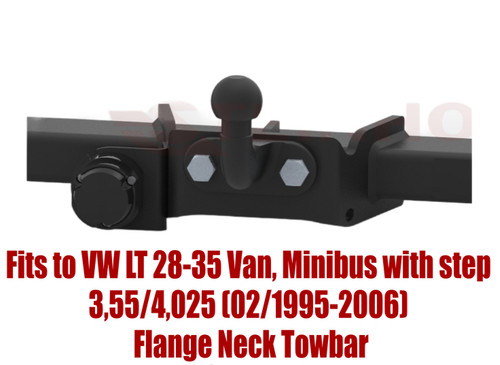 Flange neck tow bar for - tow, vw