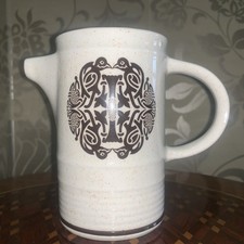 Brendan Erin Stone Ceramic Jug Made In Arklow Ireland 12cm H x 7cm W Vintage
