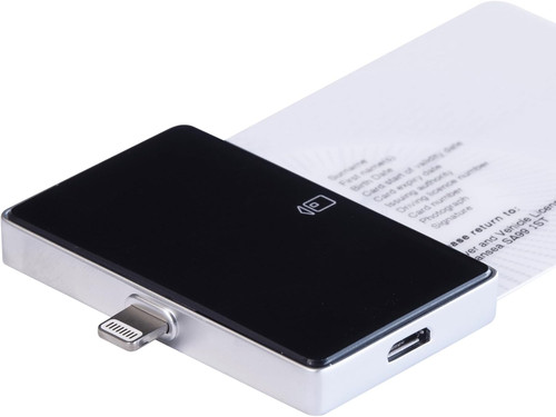 Tachograph card reader - card, for