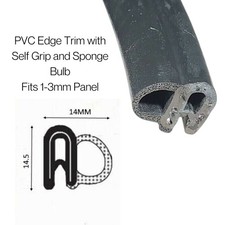 EXTRA SMALL UNIVERSAL CAR DOOR Rubber Edge Trim Seal Bonnet Boot Boat van boat