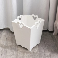 White wooden bin with - bin,