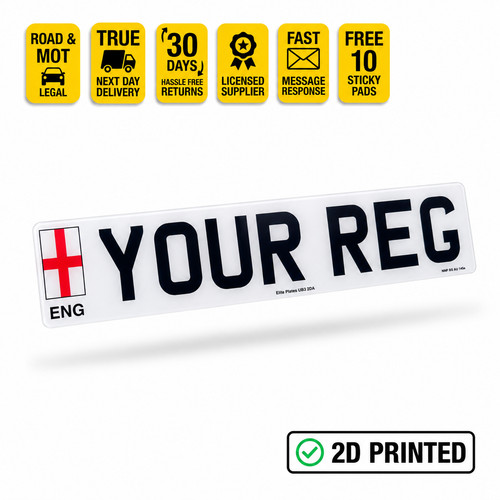 England flag printed - england, 2d