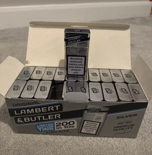 Lambert and Butler Original Silver Premium 10 Pack Rare Empty Cigarette Tin x1