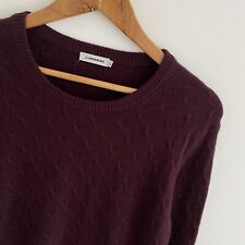 J.Lindeberg Wool Sweater Size XL X Large Burgundy Collin Knit Pullover Jumper