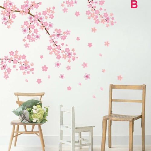 Pink sakura wall decals - sakura,