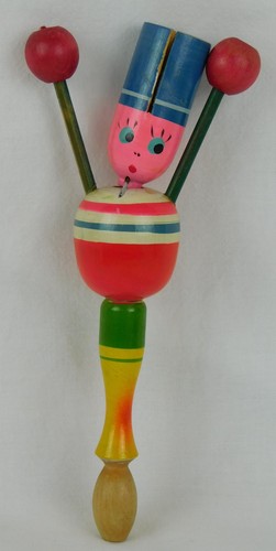 Vintage wooden clacker - vintage, toy