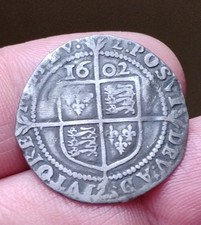 1602 ELIZABETH I Sixpence S2585 . Rarer date . Mint mark 2 .Nice coin .