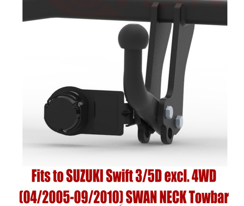 Swan neck tow bar for - tow,