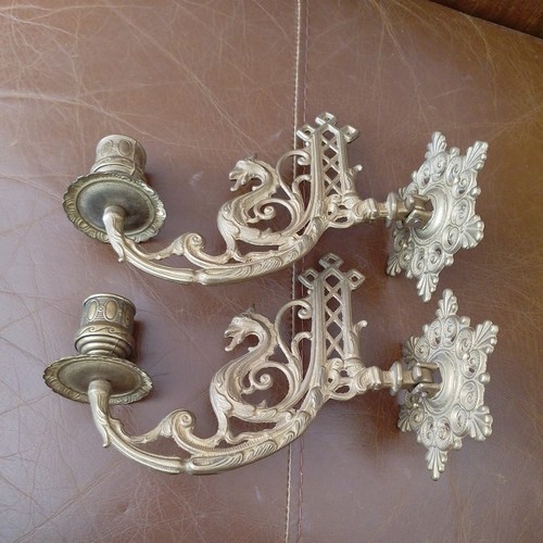 Pair vintage brass - pair,
