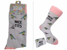 Women's Nice Ti*s Socks, Funny