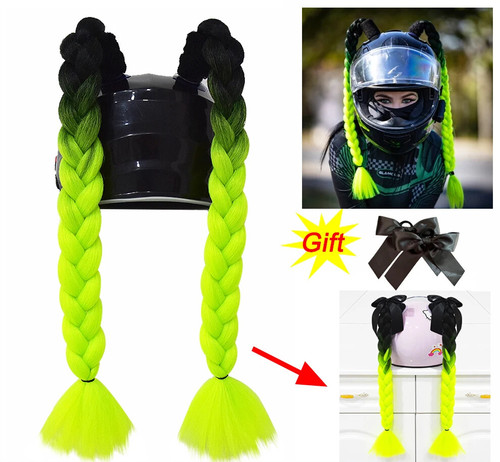 Motorcycle helmet braids - motorcycle,